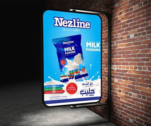 Nezline Milk Powder brand poster
